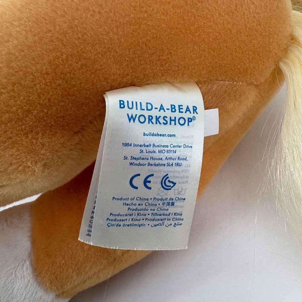 Build-A-Bear Horse & Hearts Riding Club Palomino American Quarter Horse Plush - Picture 5 of 6